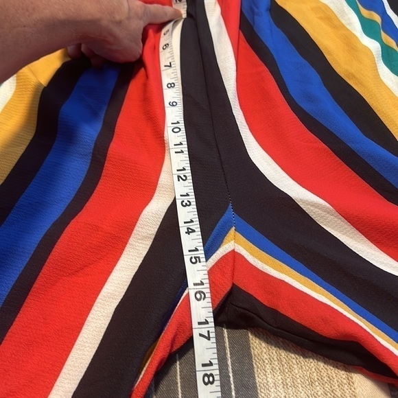 Anthro’s Flying Tomato, Vibrant Striped Jumpsuit, Belted, Excellent Condition,M - Picture 9 of 10